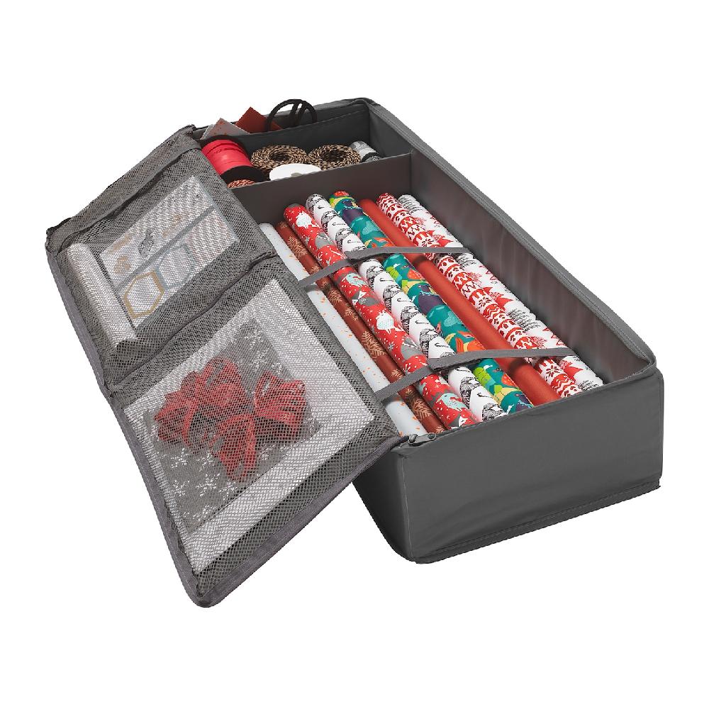 IKEA SKUBB Behälter für Geschenkpapier dunkelgrau 90x30x15 cm Schlussverkauf