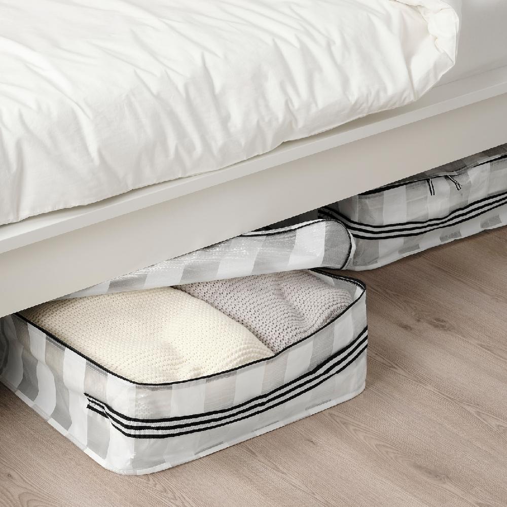 IKEA GÖRSNYGG Tasche weiß/transparent 55x49x19 cm Online Shopping