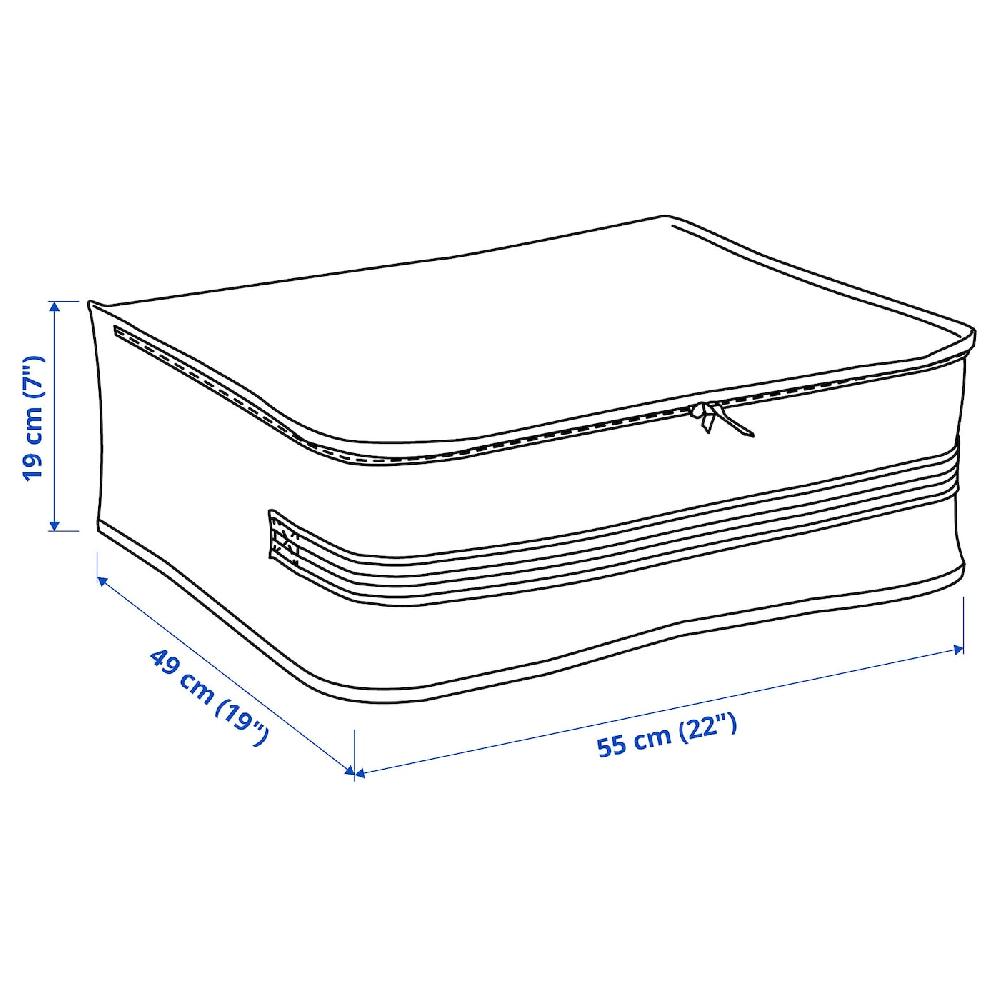 IKEA GÖRSNYGG Tasche weiß/transparent 55x49x19 cm Online Shopping