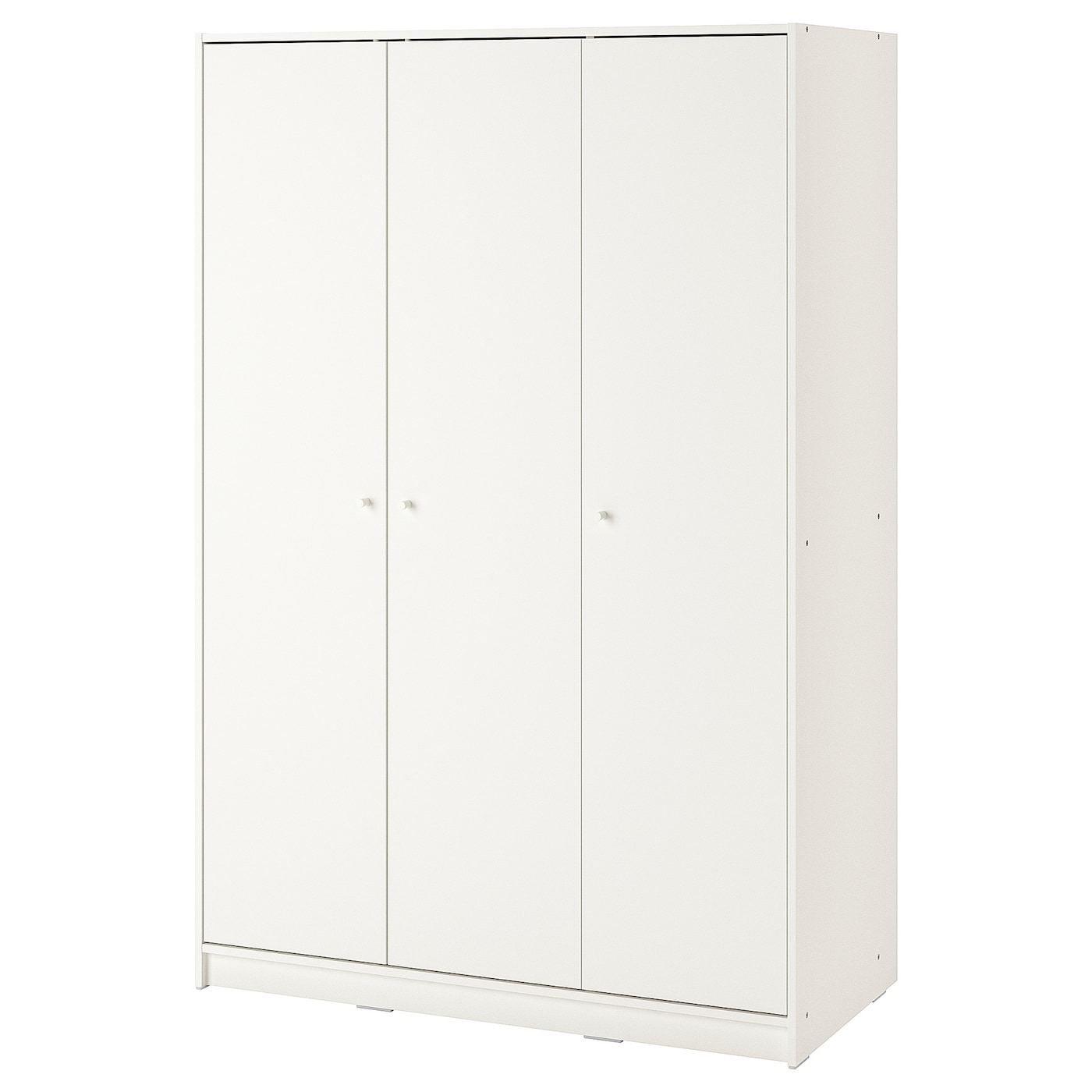 IKEA KLEPPSTAD Kleiderschrank mit 3 Türen weiß 117x176 cm