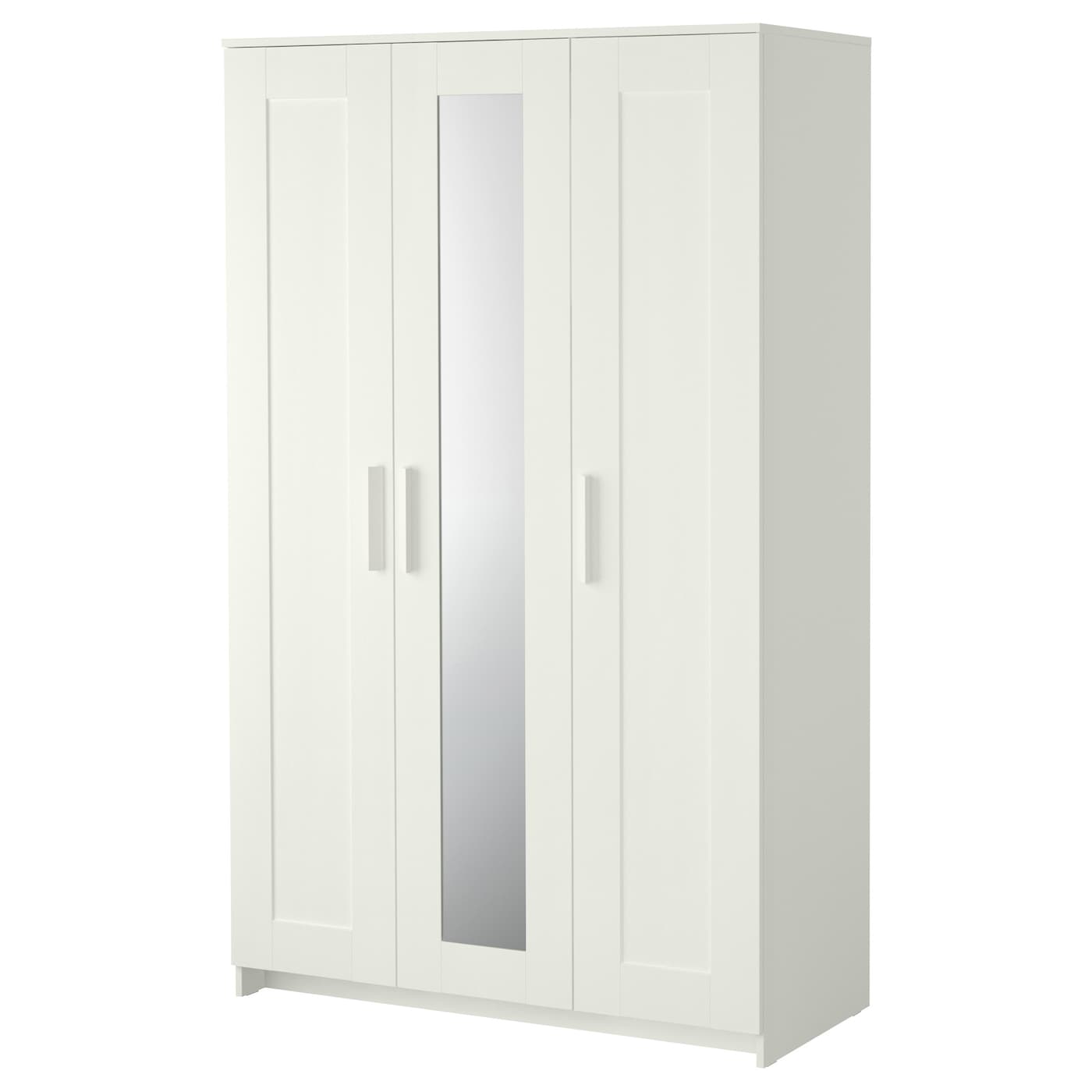 IKEA BRIMNES Kleiderschrank 3-türig weiß 117x190 cm