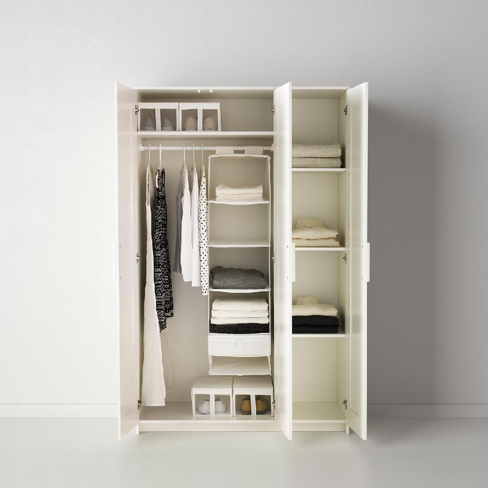 IKEA BRIMNES Kleiderschrank 3-türig weiß 117x190 cm Tiefpreis