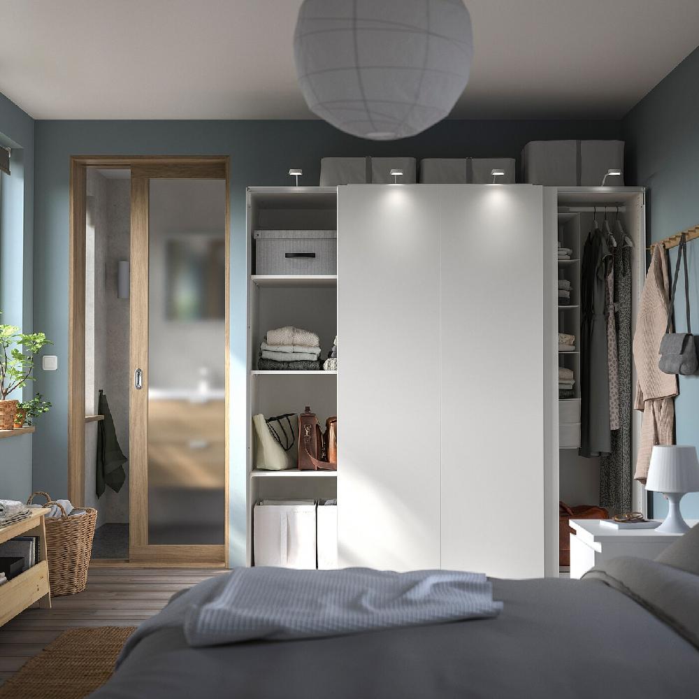 IKEA PAX / HASVIK Kleiderschrank weiß/weiß 200x66x201 cm Super Sparpreis