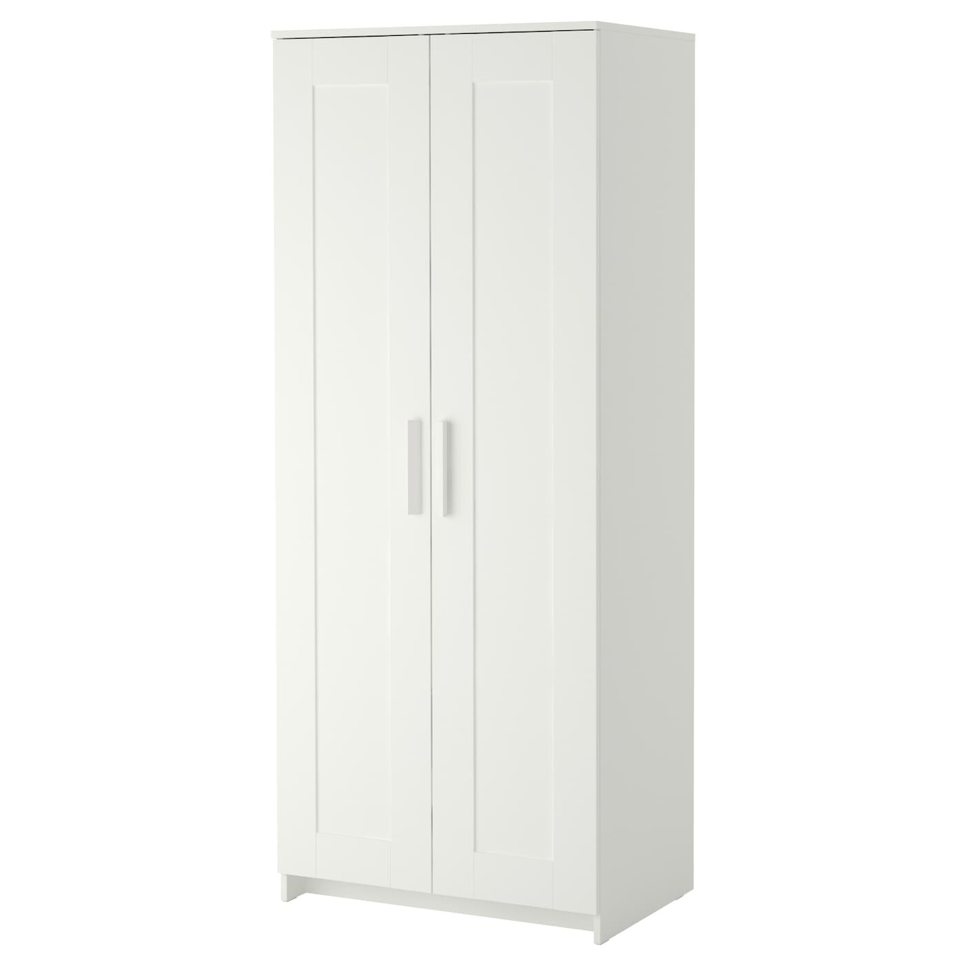 IKEA BRIMNES Kleiderschrank 2-türig weiß 78x190 cm