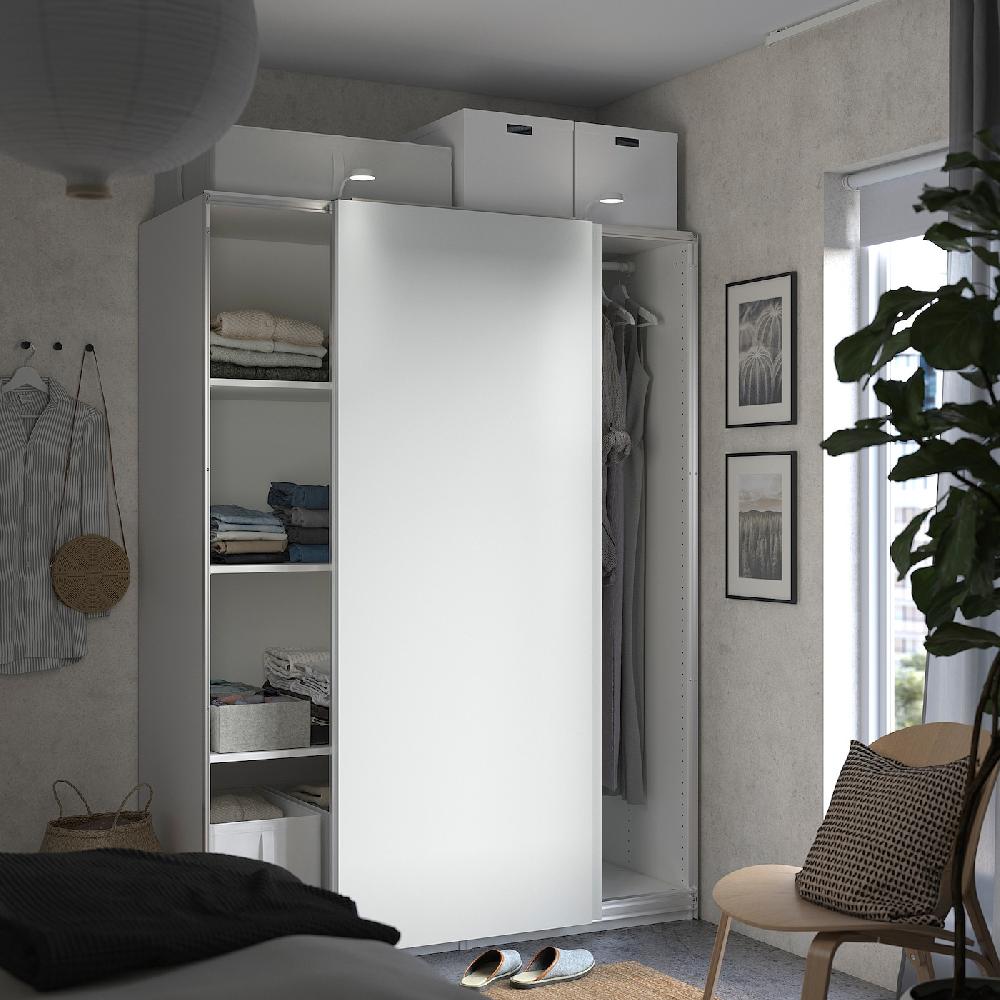IKEA PAX / HASVIK Kleiderschrank weiß/weiß 150x66x201 cm Neueste Stile