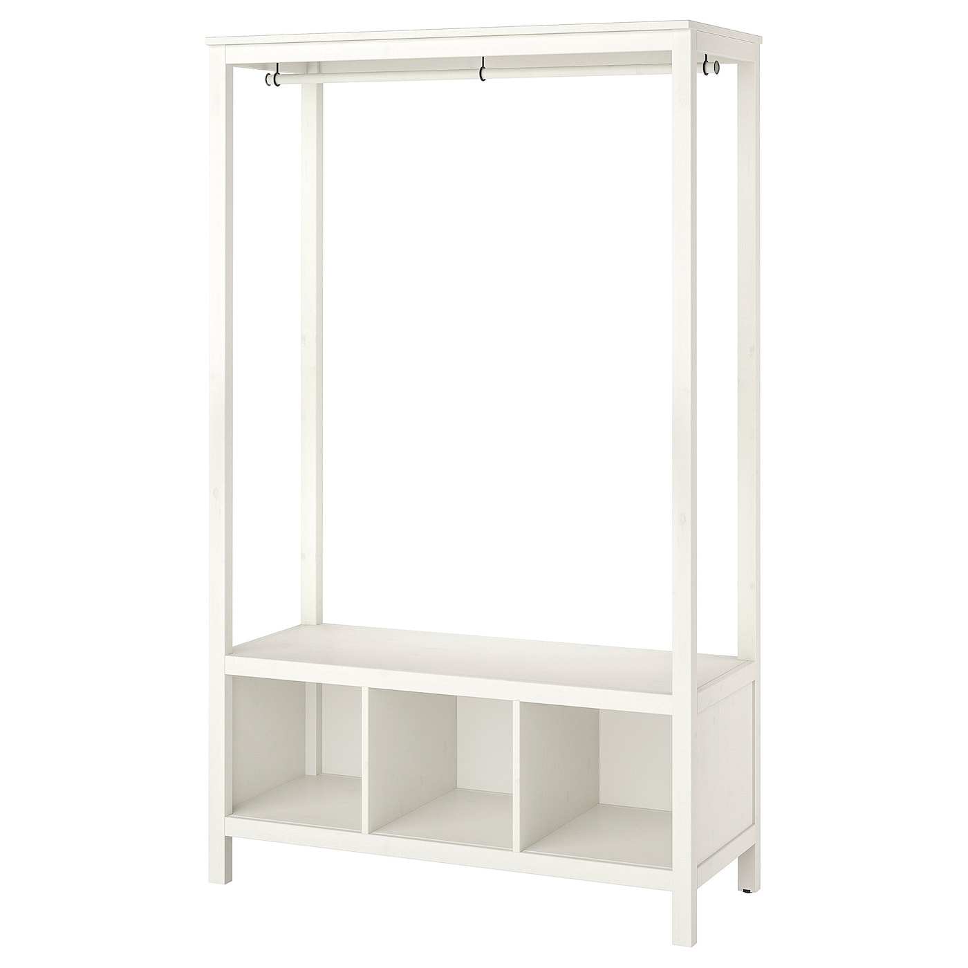 IKEA HEMNES Kleiderschrank offen weiß las. 120x50x197 cm