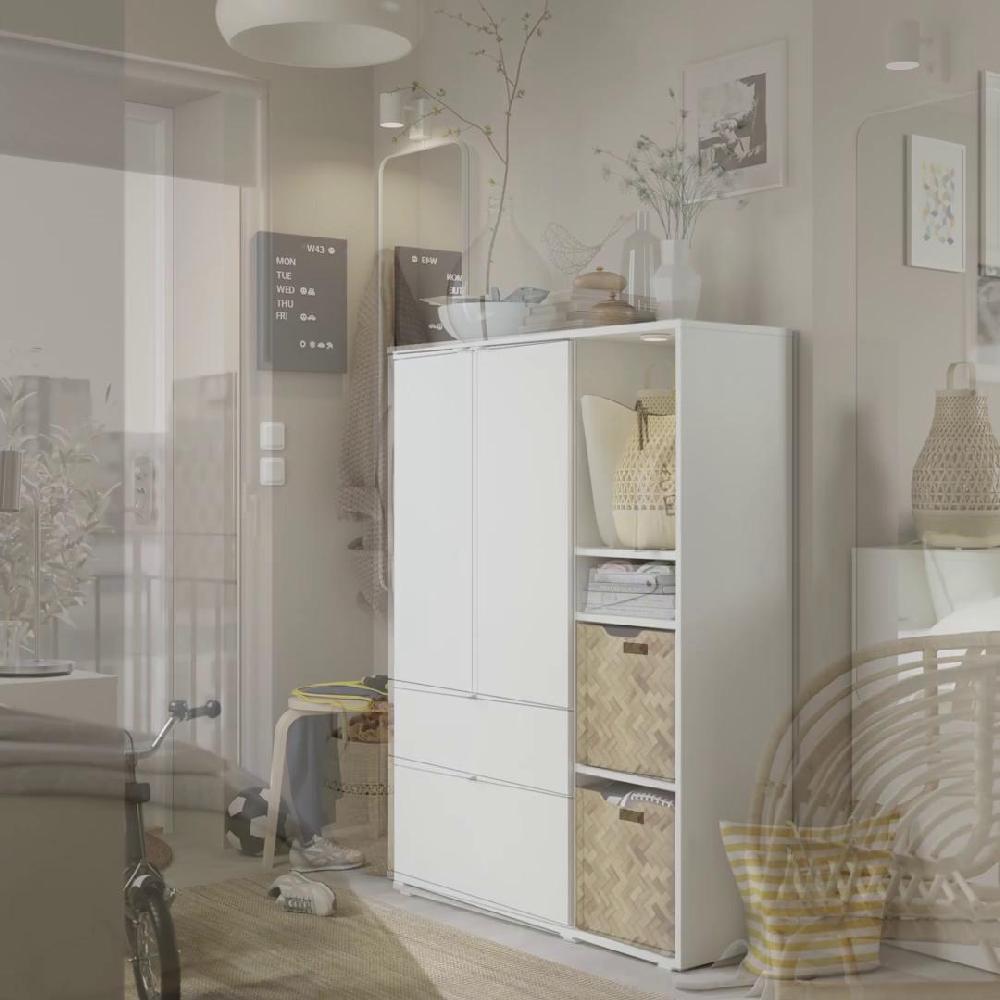 IKEA VIHALS Aufbewahrung weiß 105x37x140 cm Speichern exportieren