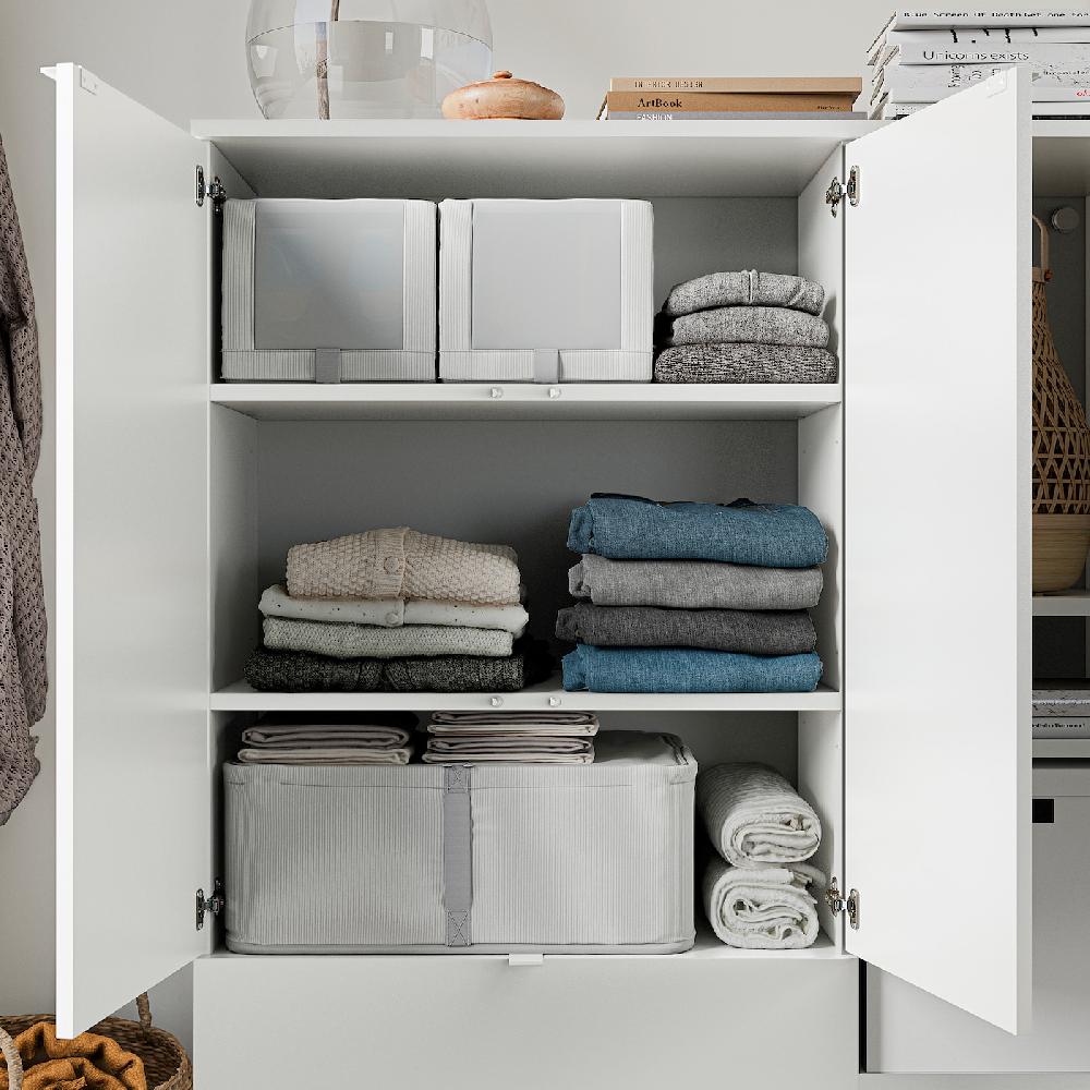 IKEA VIHALS Aufbewahrung weiß 105x37x140 cm Speichern exportieren