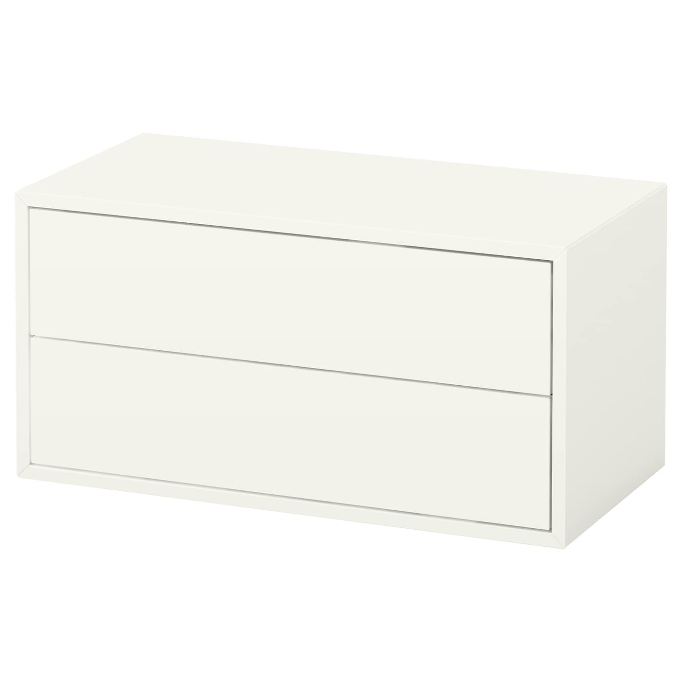 IKEA EKET Schrank mit 2 Schubladen weiß 70x35x35 cm