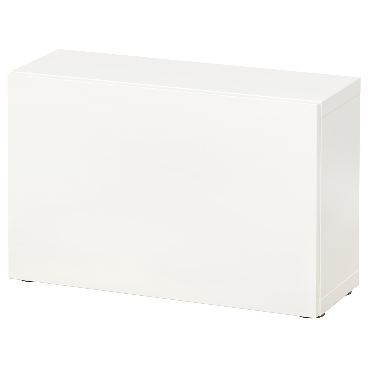 IKEA BESTÅ Regal mit Tür weiß/Lappviken weiß 60x22x38 cm