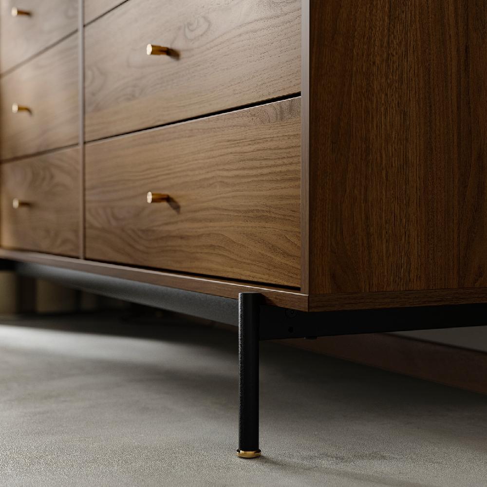 IKEA RÅDMANSÖ Kommode mit 6 Schubladen braun Nussbaumnachbildung 159x48x81 cm Saisonale Angebote