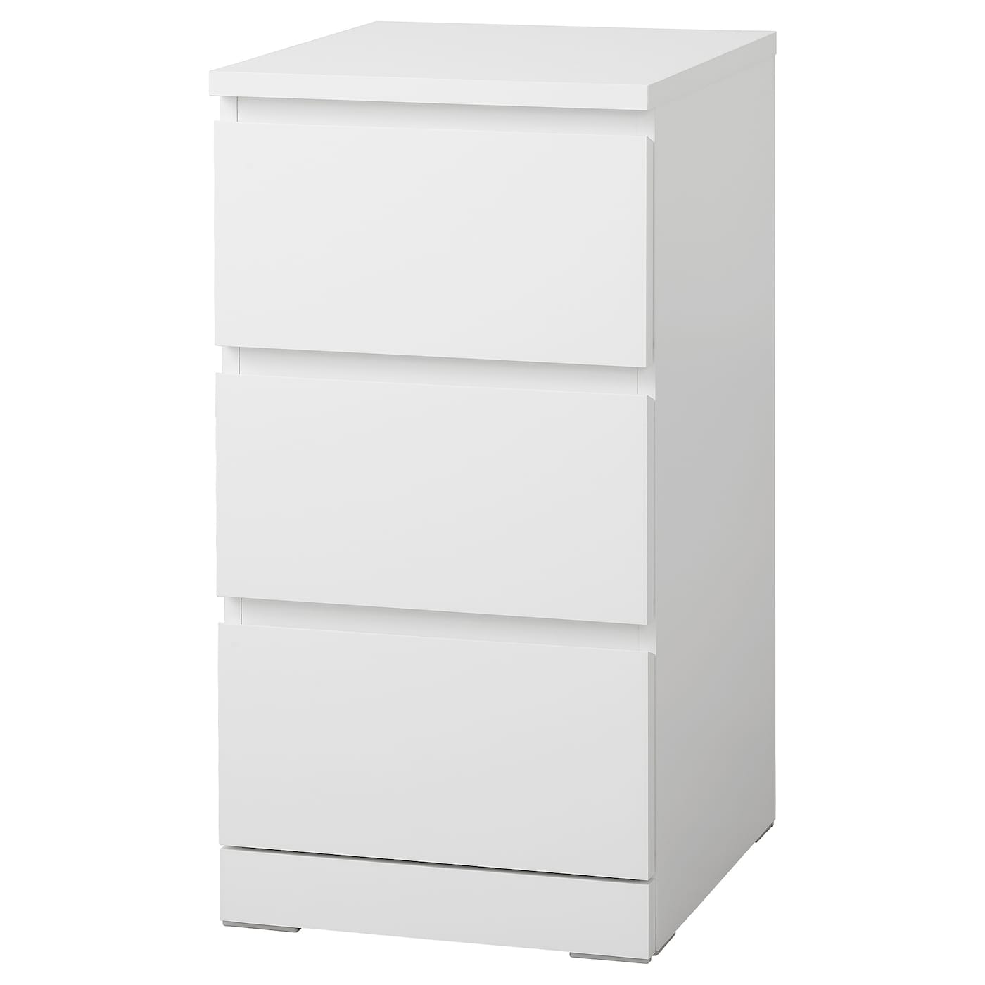 IKEA MALM Kommode mit 3 Schubladen weiß 40x78 cm