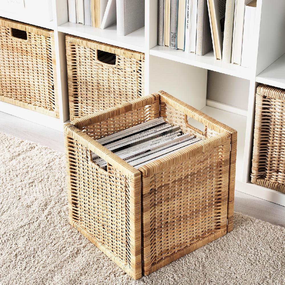 IKEA BRANÄS Korb Rattan 32x34x32 cm Kostenlose Rückgabe