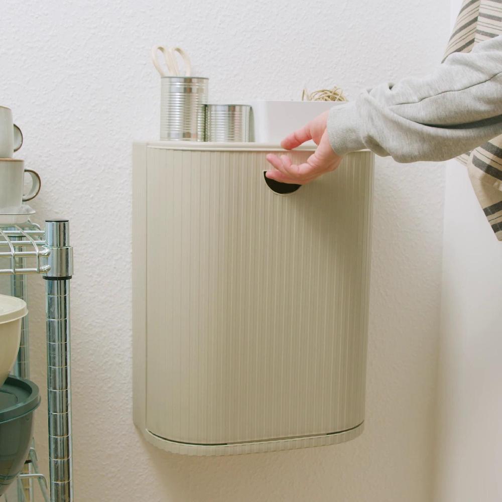 IKEA GÅRDSBUTIK Tonne mit Deckel graubeige 21 l Begrenzte Freigabe