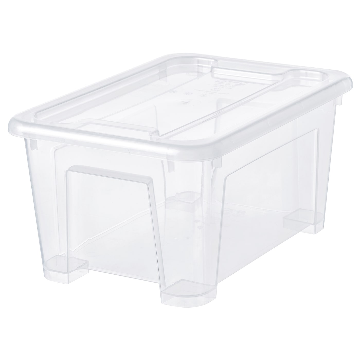 IKEA SAMLA Box mit Deckel transparent 28x20x14 cm/5 l