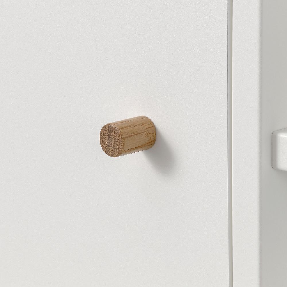 IKEA NORSÄLVEN Waschbeckenunterschrank mit Tür weiß 60x55x32 cm Auslauf