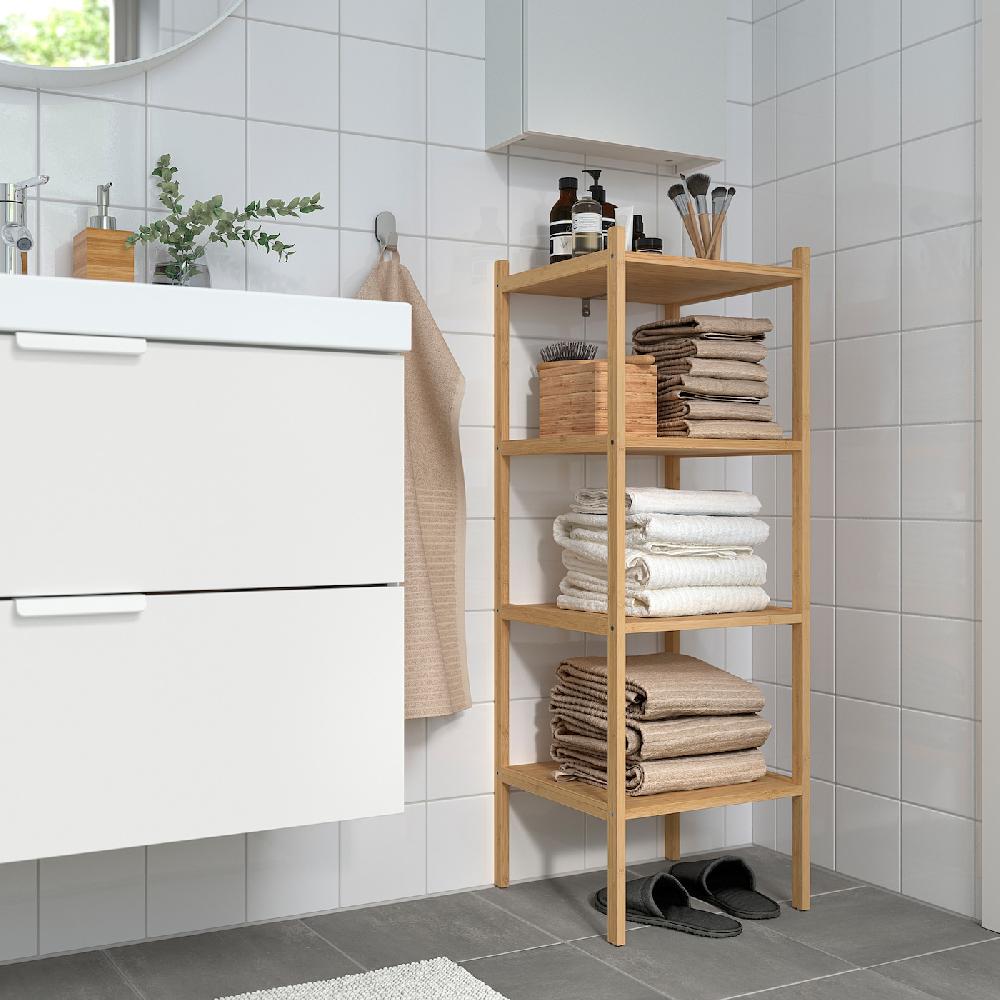 IKEA RÅGRUND Regal Bambus 37x37x104 cm Fabrikverkauf