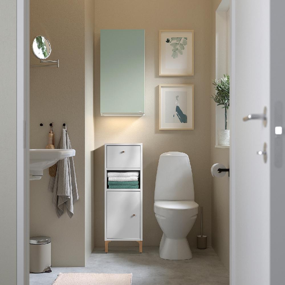 IKEA NORSÄLVEN Schrank weiß 32x32x94 cm Kostenloser Versand