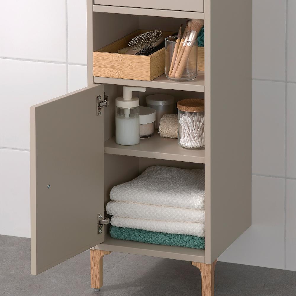 IKEA NORSÄLVEN Schrank beige 32x32x94 cm Limitierter Zeitrabatt