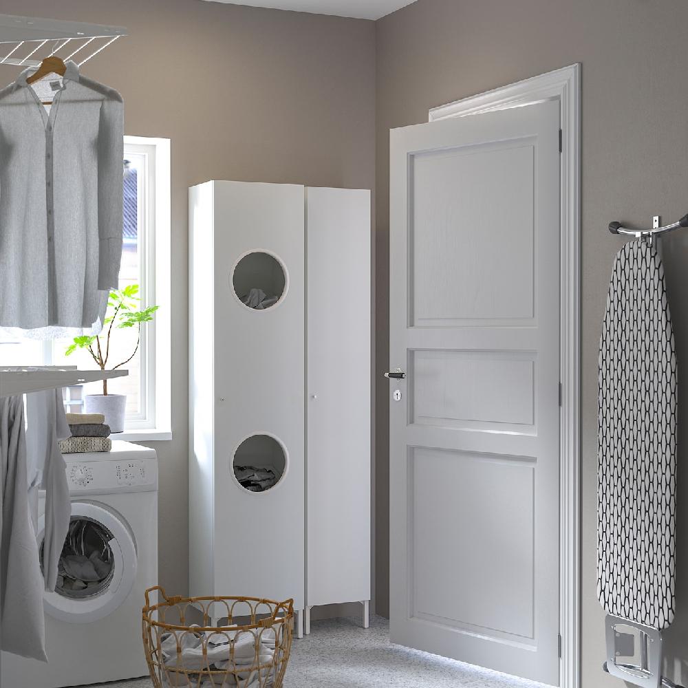 IKEA NYSJÖN Wäscheschrank weiß 40x190 cm Versandkostenfrei