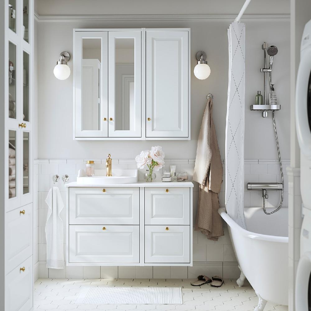 IKEA TÄNNFORSEN Wandschrank mit Tür weiß 40x15x95 cm Muttertagsangebot