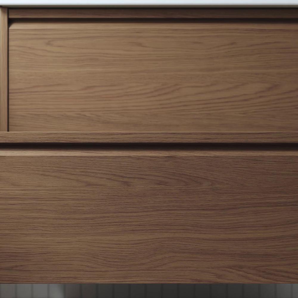 IKEA ÄNGSJÖN Hochschrank mit Türen/Schubladen braun Eichenachbildung 60x35x195 cm Zeitlich begrenztes Angebot