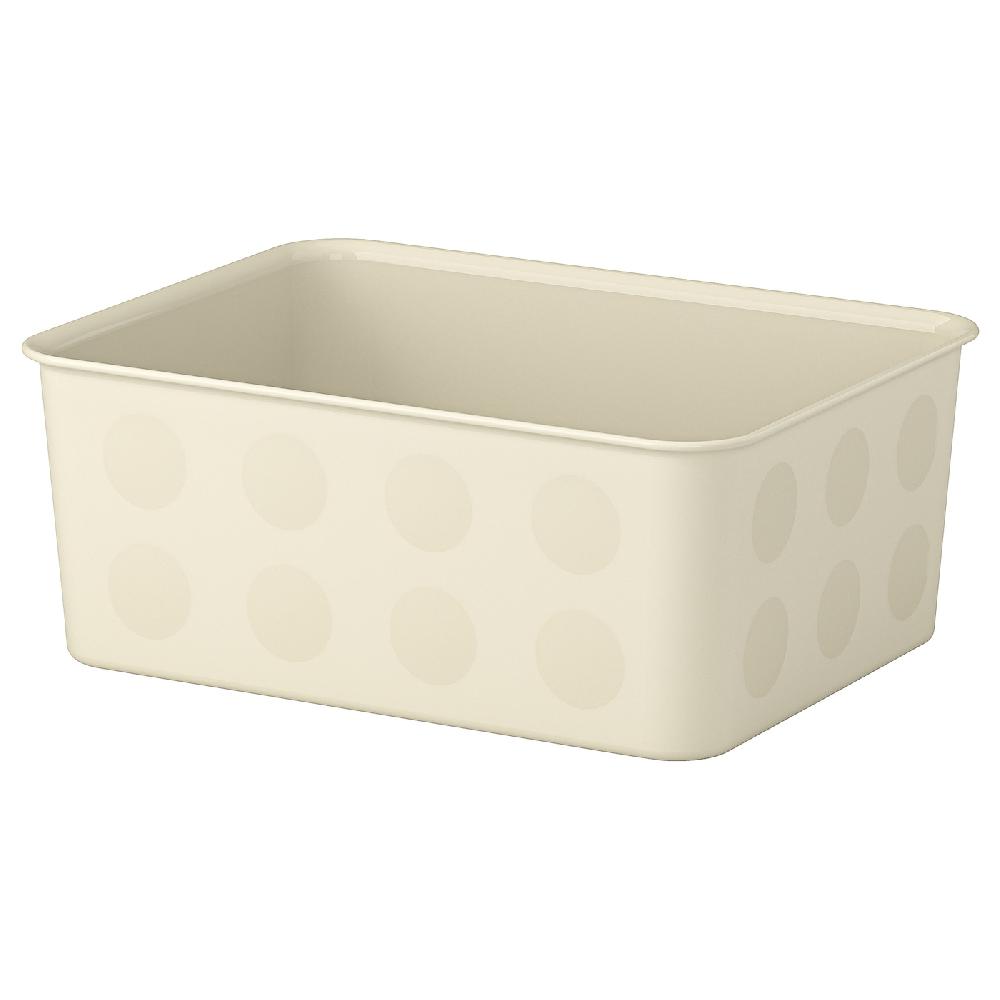 IKEA NOJIG Sortierbox Kunststoff/beige 20x25x10 cm