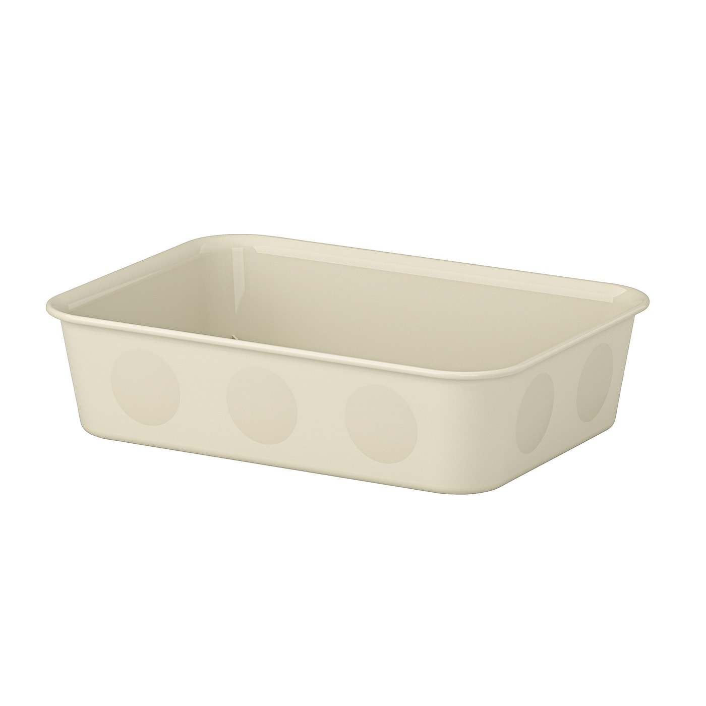 IKEA NOJIG Sortierbox Kunststoff/beige 15x20x5 cm