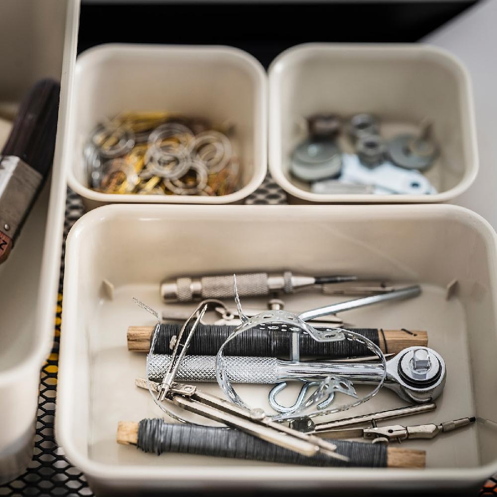 IKEA NOJIG Sortierbox Kunststoff/beige 15x20x5 cm Neueste Stile