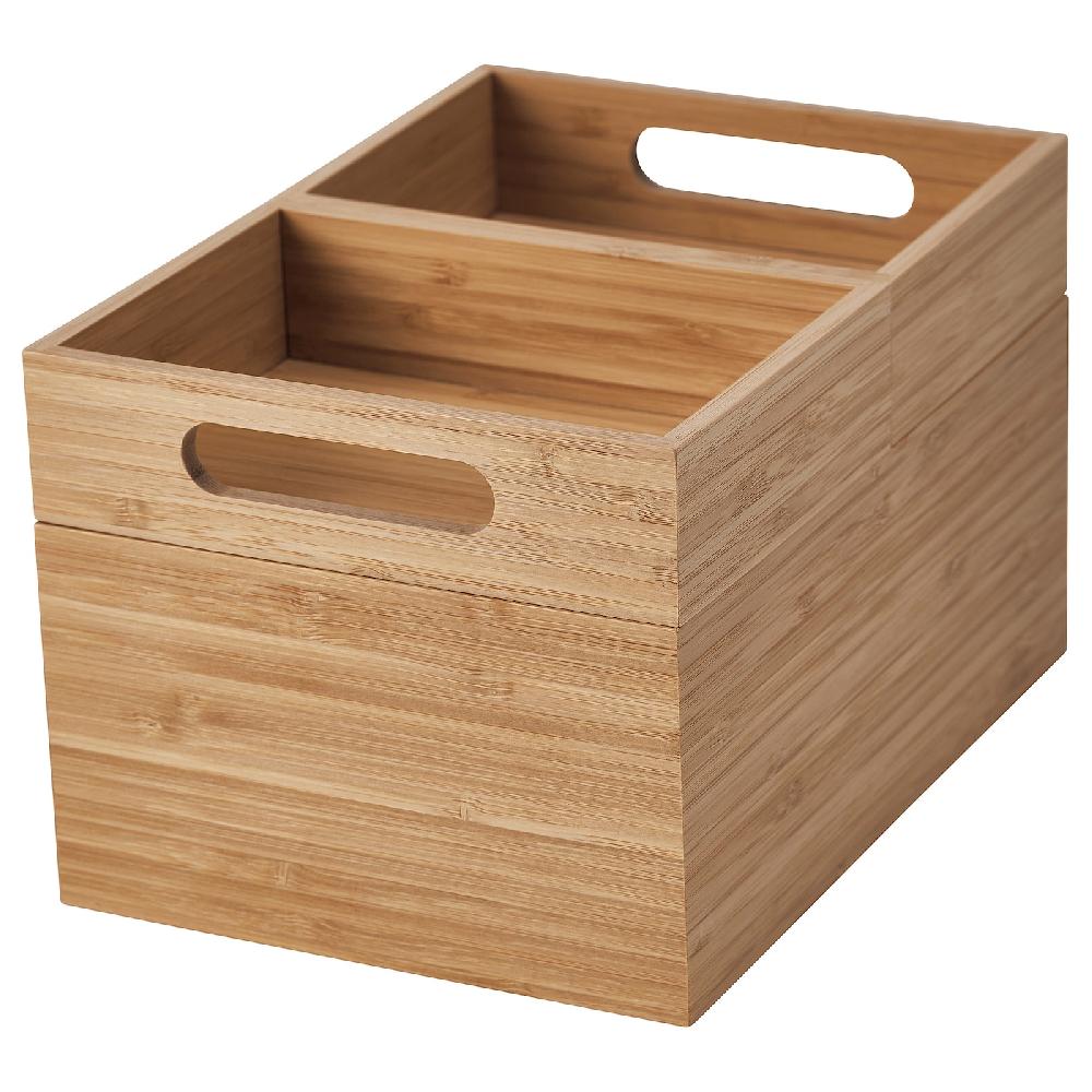 IKEA DRAGAN Box 3er-Set Bambus 23x17x14 cm