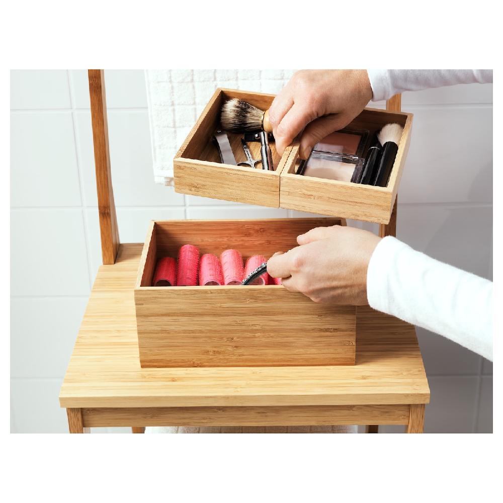 IKEA DRAGAN Box 3er-Set Bambus 23x17x14 cm Zeitbegrenzte Promotion