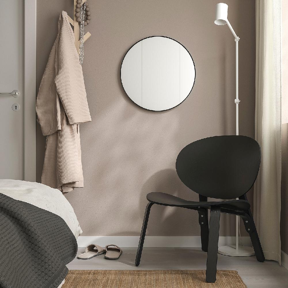 IKEA LINDBYN Spiegel schwarz 50 cm Clearance-Verkauf