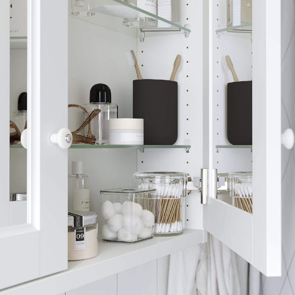 IKEA TÄNNFORSEN Spiegelschrank mit Türen weiß 80x15x95 cm Black Friday Preise