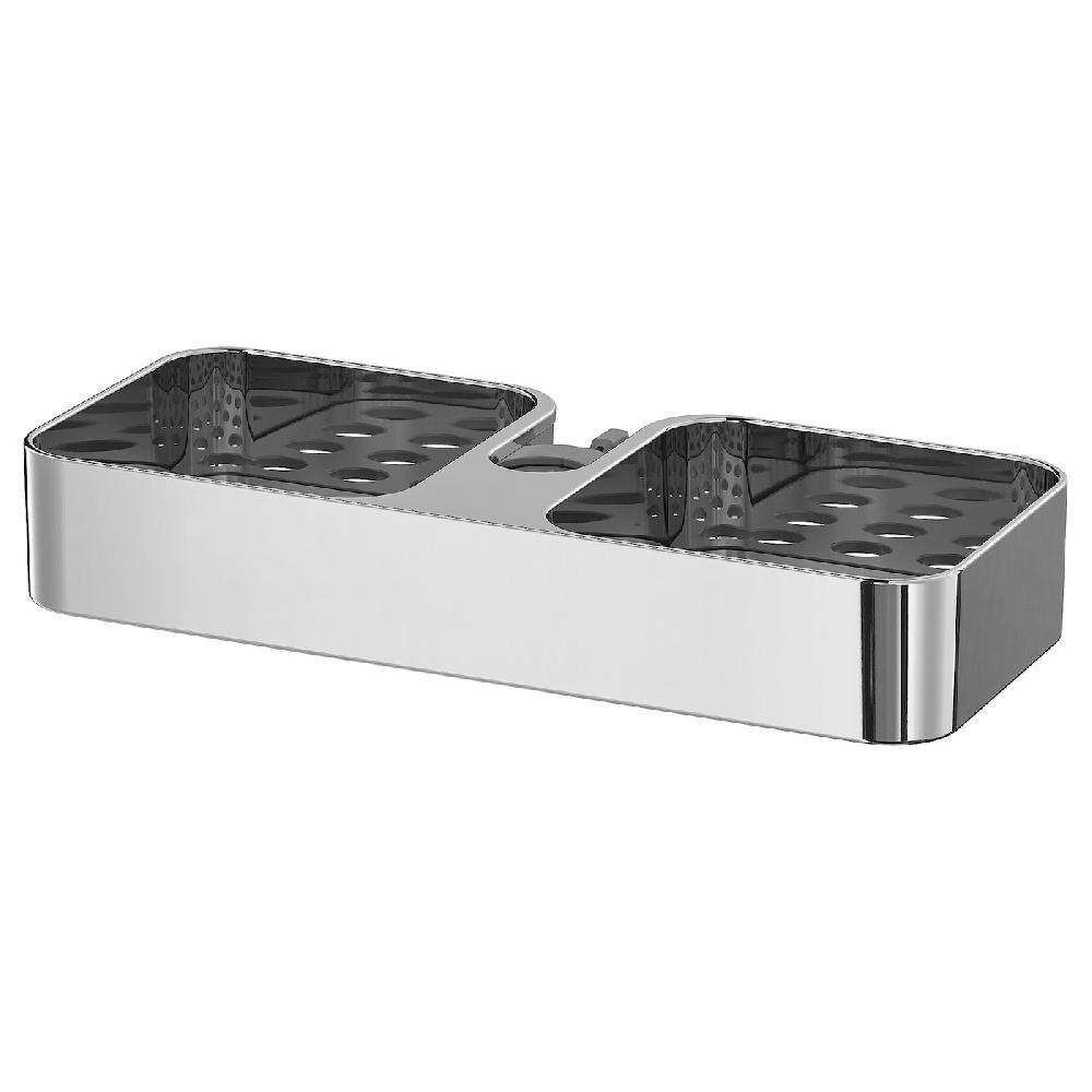 IKEA BROGRUND Duschablage verchromt 25x4 cm