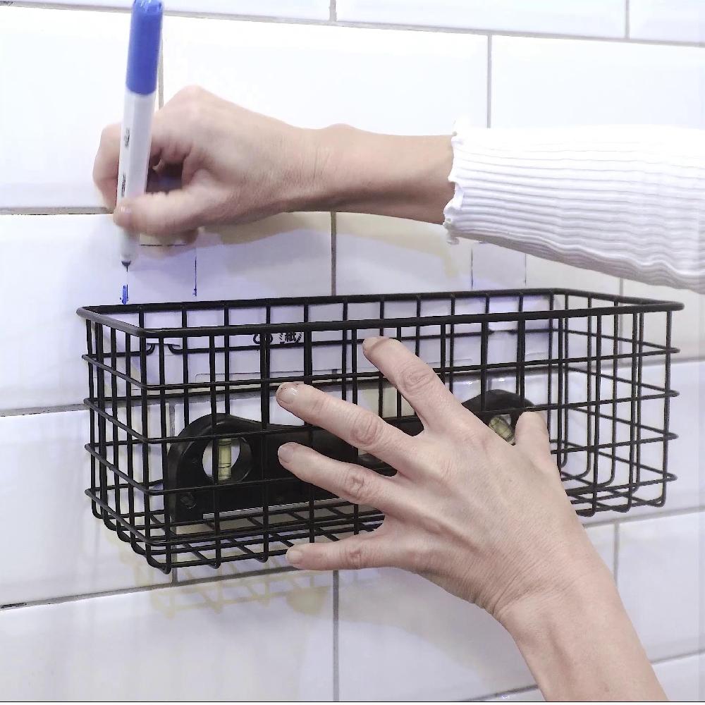 IKEA BLECKSJÖN Wandkorb schwarz 31x12x12 cm Schlussverkauf