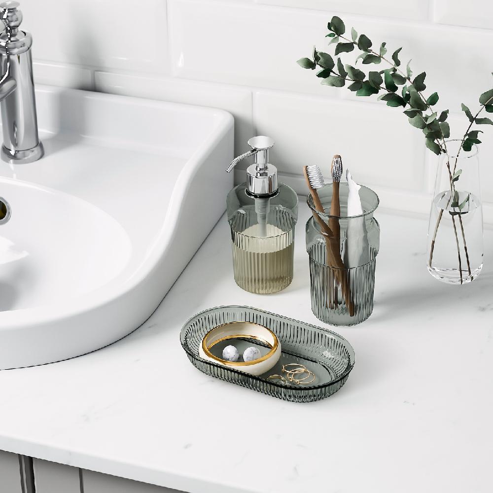 IKEA BROFJÄRDEN Badezimmer-Set 3-tlg. grau Günstiger Verkauf