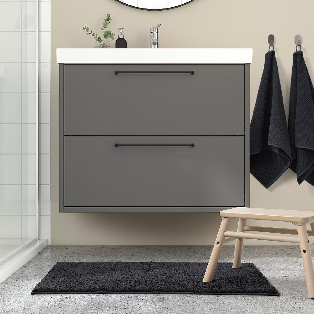 IKEA BACKMÅRA Badematte schwarz 50x80 cm Günstig kaufen