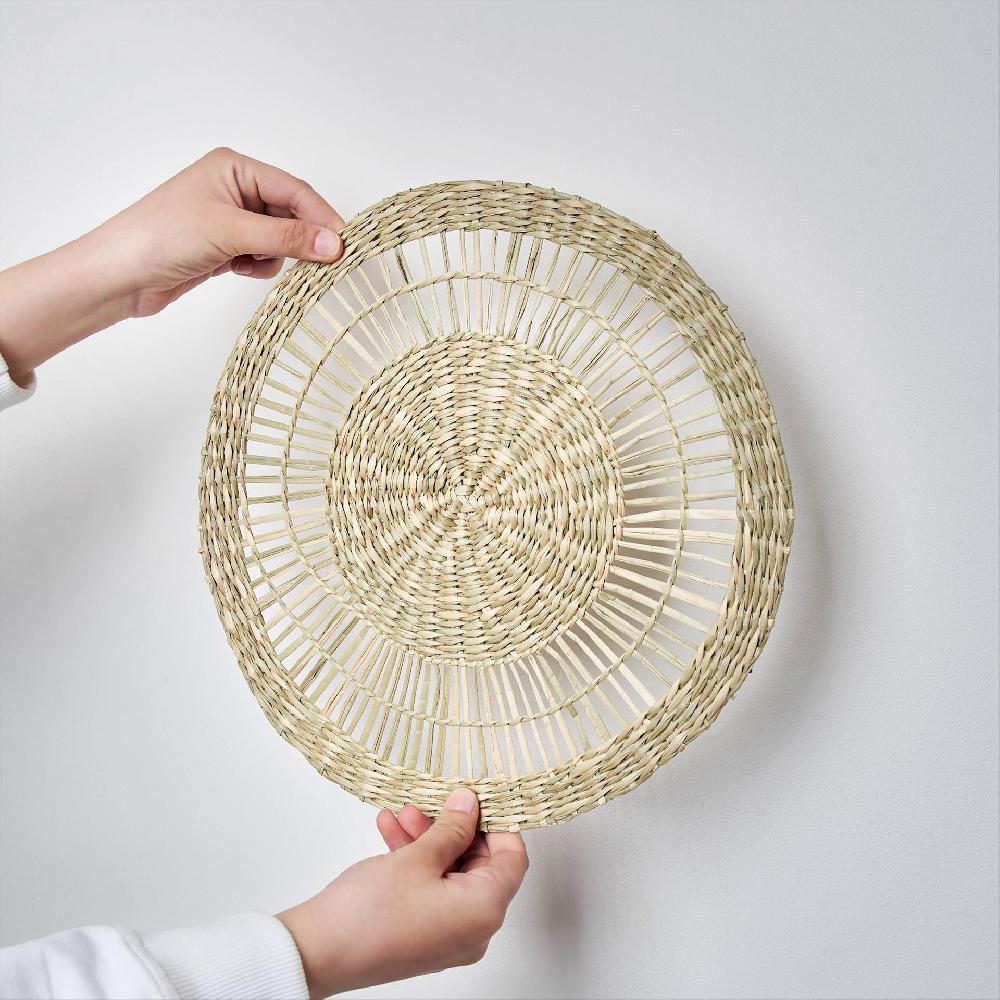 IKEA GILLSTAD Wanddekoration 3er-Set Riedgras Handarbeit Exklusivangebot