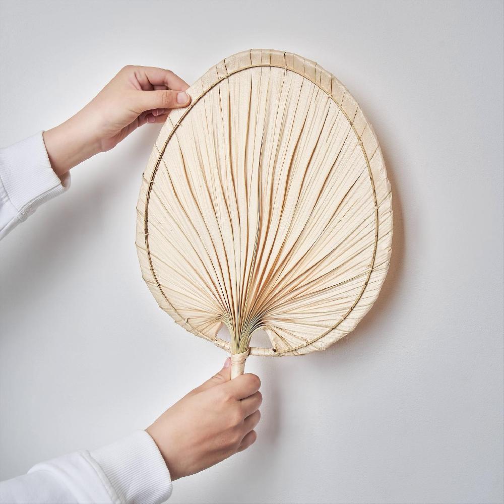 IKEA MOLNSKOG Wanddekoration 2er-Set Palmenblatt Handarbeit Weihnachtsangebot