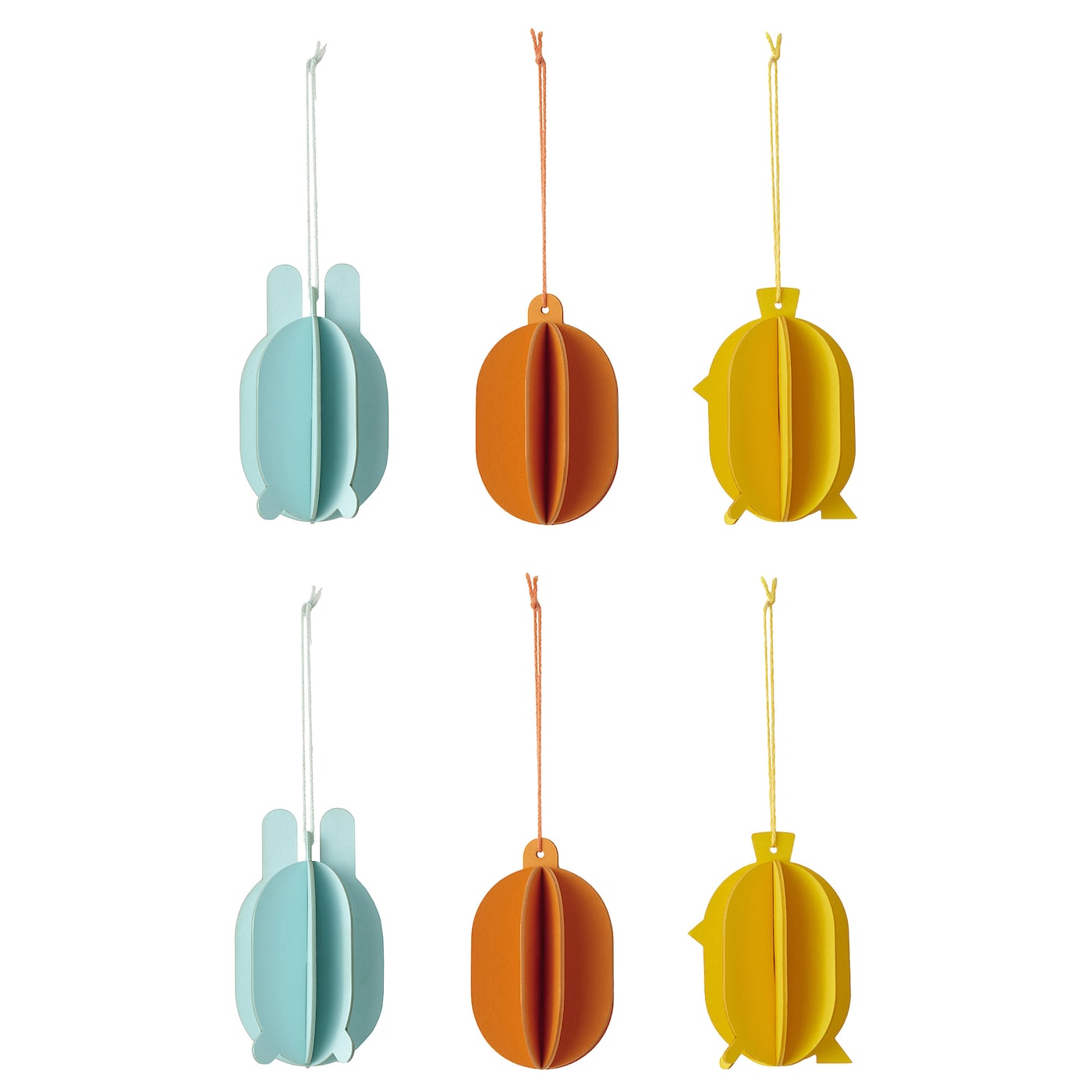 IKEA TJÄRLEK Hängedekoration 6er-Set bunt