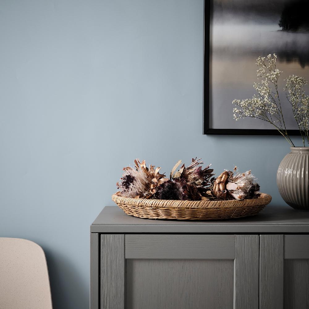 IKEA NÖJAKTIG Dekoschale Rattan 43 cm Heißer Verkauf