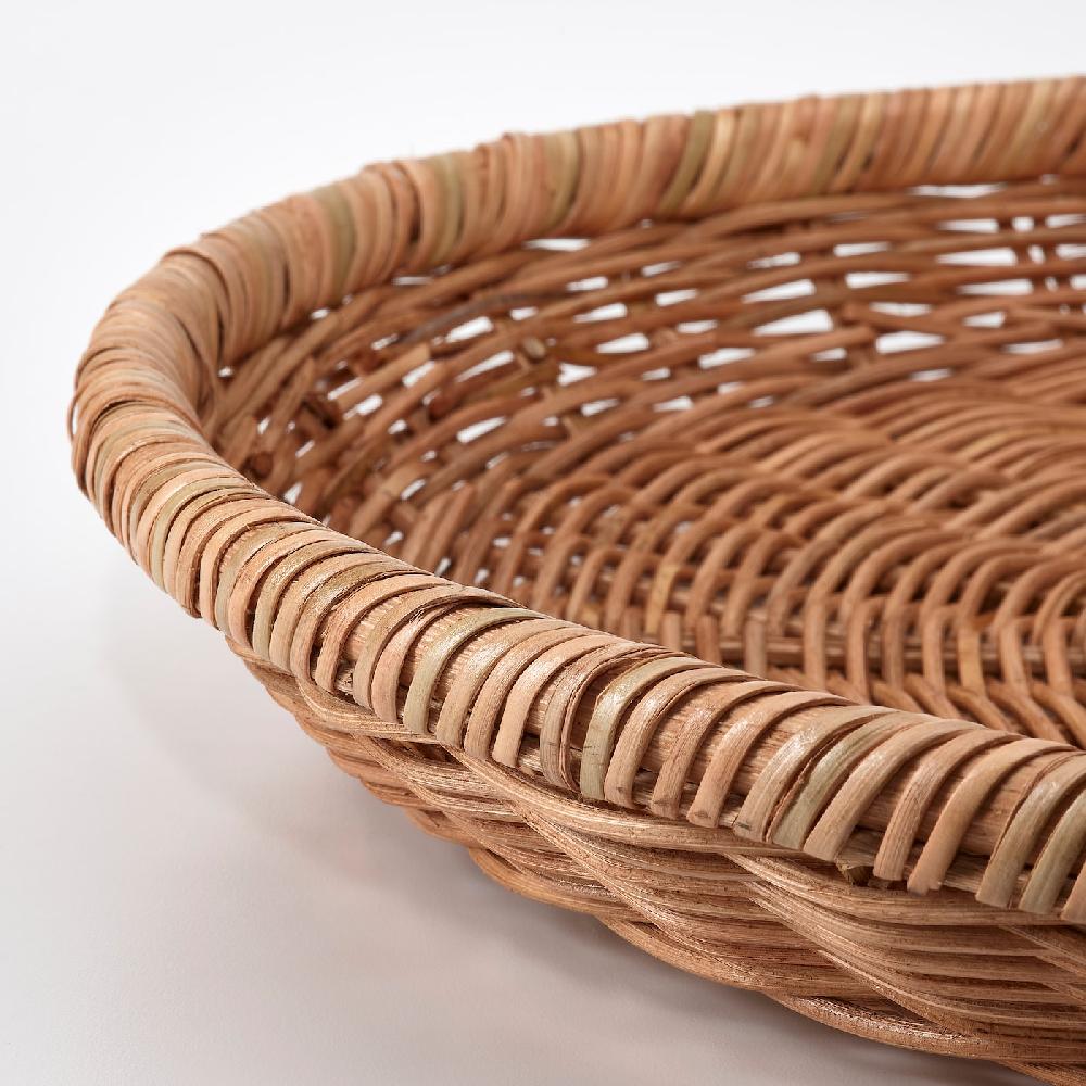 IKEA NÖJAKTIG Dekoschale Rattan 43 cm Heißer Verkauf