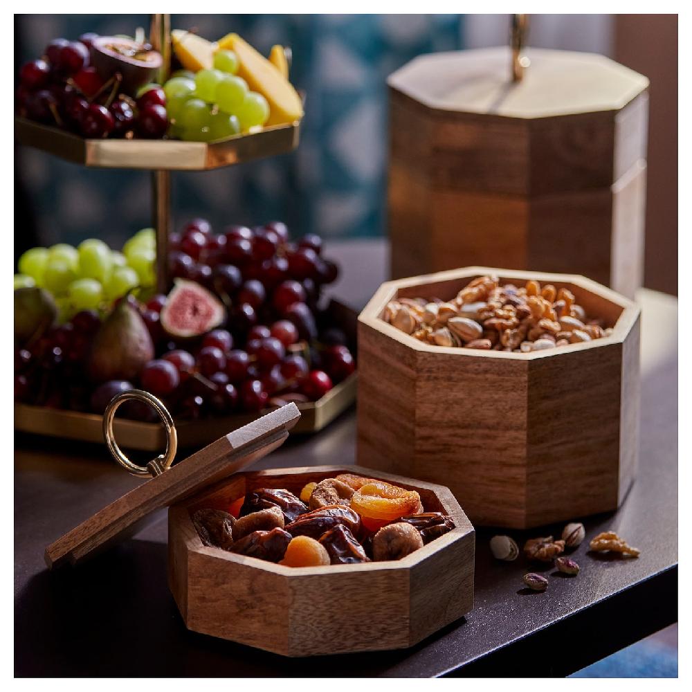 IKEA GOKVÄLLÅ Dose mit Deckel Holz 17x17x23 cm Große Rabatte