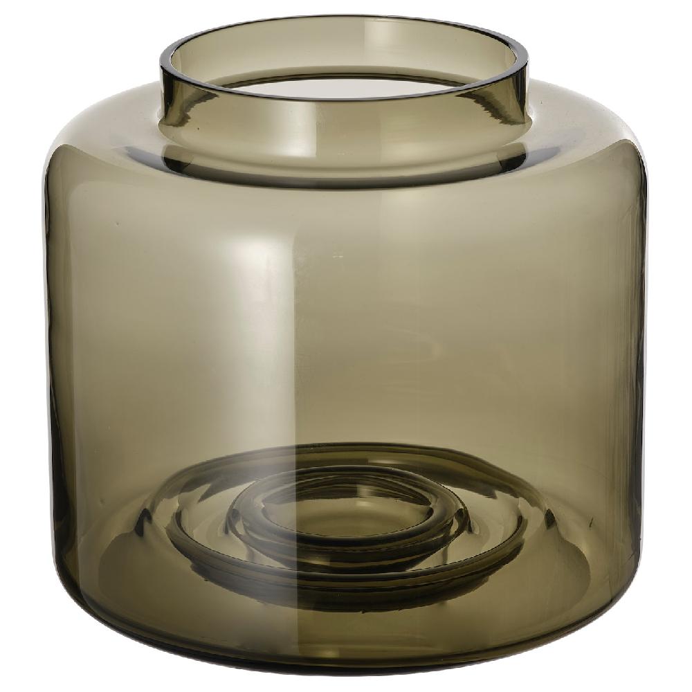 IKEA KONSTFULL Vase grünbraun 16 cm