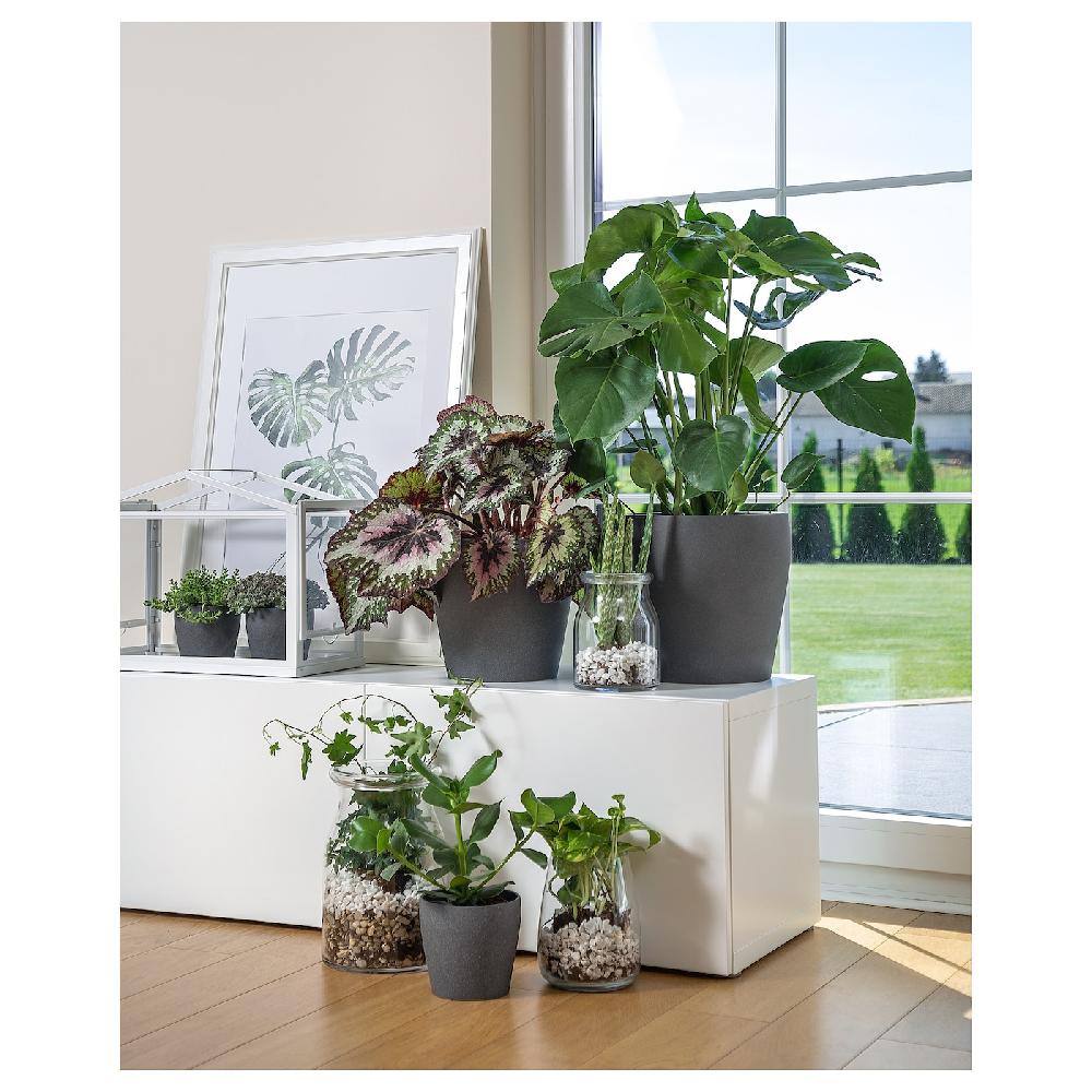 IKEA PERSILLADE Übertopf dunkelgrau 24 cm Hotsell