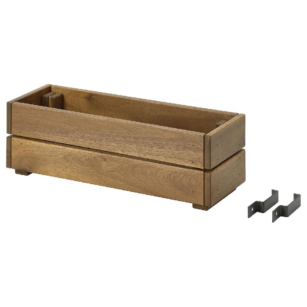 IKEA STJÄRNANIS Blumenkasten für draußen Akazie 43x15 cm