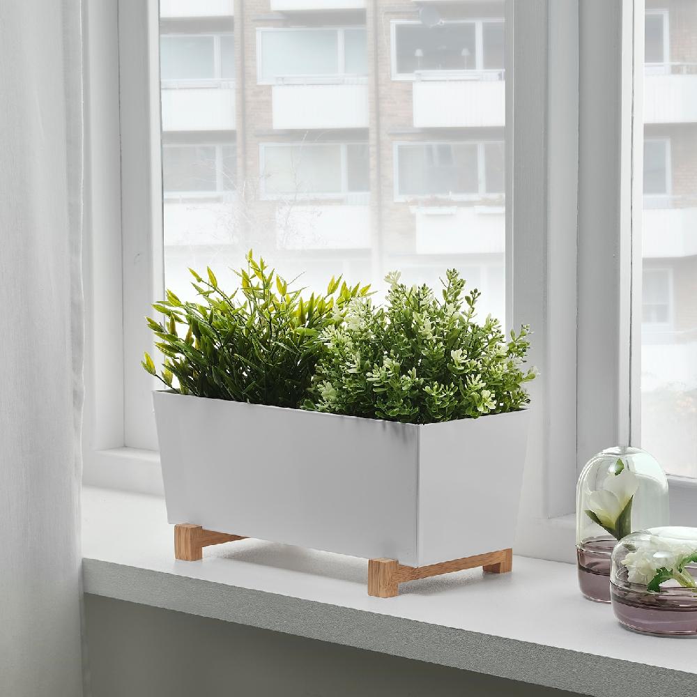 IKEA BITTERGURKA Übertopf weiß 32x15 cm Sonderangebot