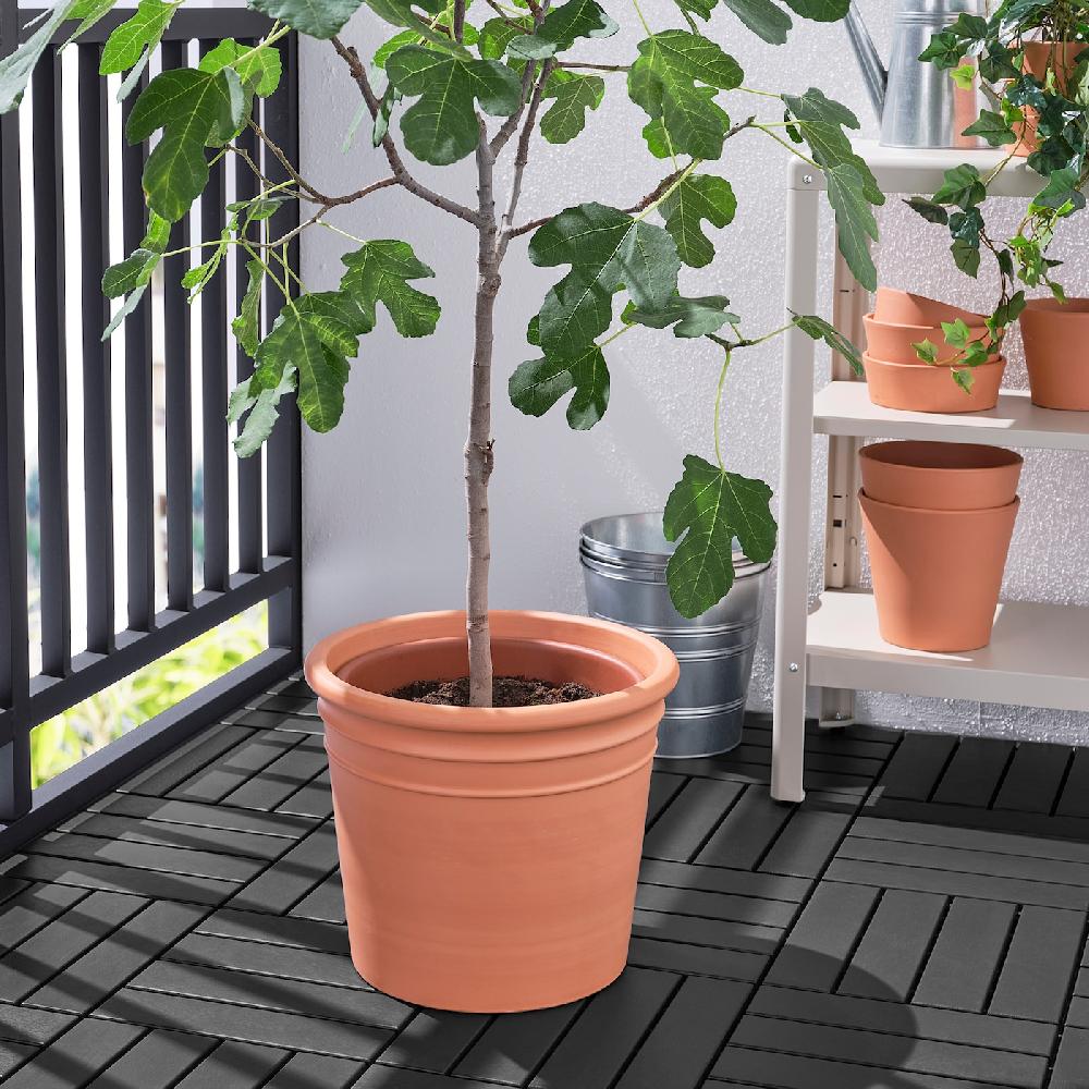 IKEA CURRYBLAD Blumentopf für draußen Terrakotta 35 cm Rabatt