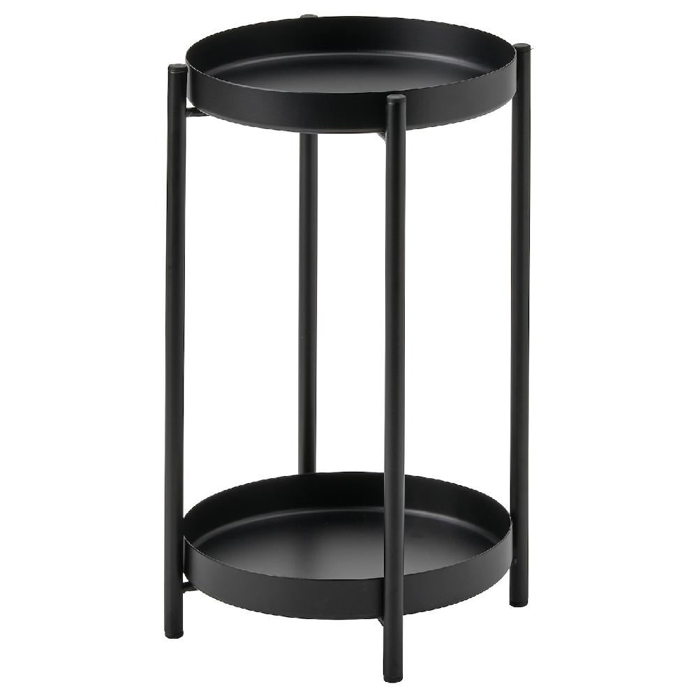 IKEA OLIVBLAD Blumenständer drinnen/draußen schwarz 35 cm