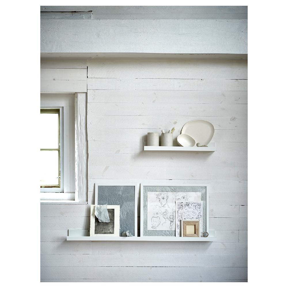 IKEA MOSSLANDA Bilderleiste weiß 115 cm Top Angebot